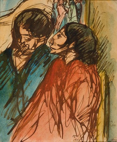 Pareja gitana de Isidre Nonell